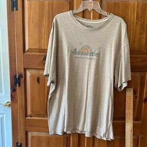 Life Is Good Tan Graphic Tee